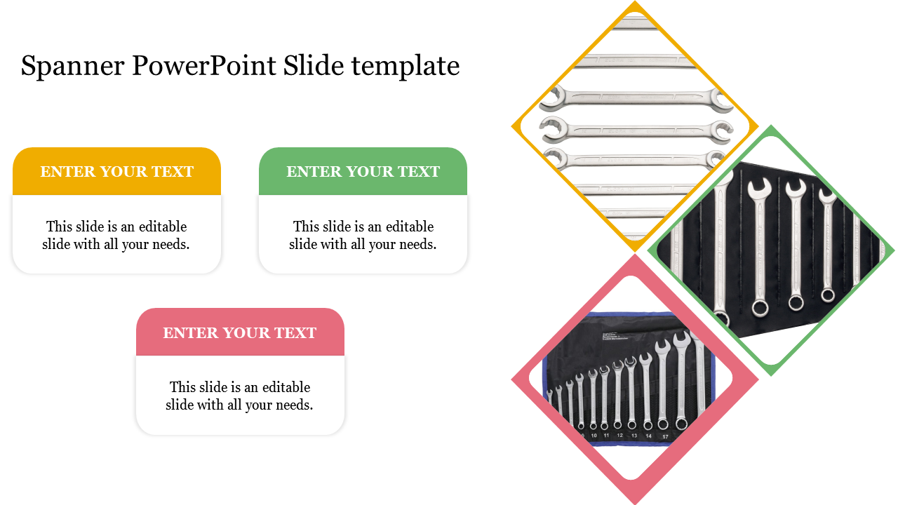 Spanner PowerPoint Slide template
